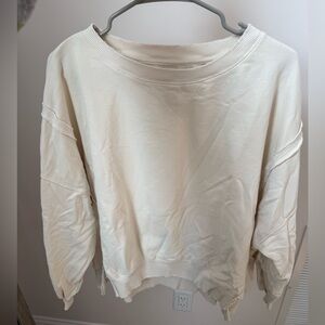 American eagle Cream big hug Sweatshirt